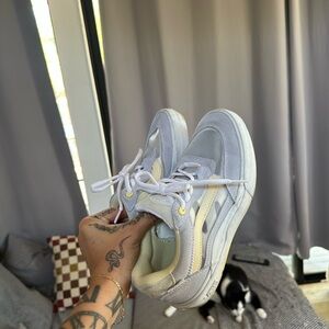 Vans Women's Athletic Shoes in Gray and Cream
